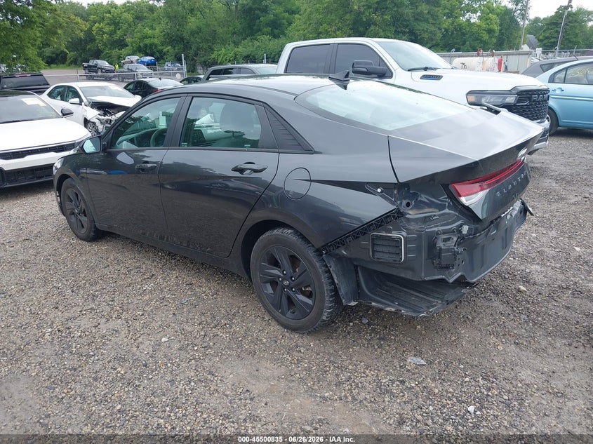 2022 Hyundai Elantra VIN 5NPLS4AG8NH078627 IAAI salvage auction — REAR END, Salvage (Ohio), sold $4,050 on 2026-07-21 (photo 3)