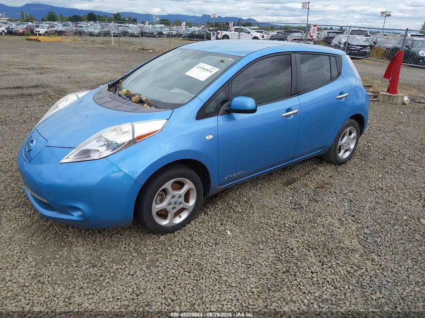 2012 Nissan Leaf VIN JN1AZ0CP7CT022781 IAAI salvage auction — NORMAL WEAR, Clear - Public Restricted (Oregon), sold $300 on 2026-07-13 (photo 2)