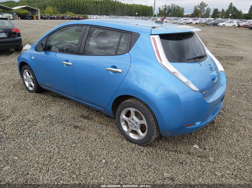 2012 Nissan Leaf VIN JN1AZ0CP7CT022781 IAAI salvage auction — NORMAL WEAR, Clear - Public Restricted (Oregon), sold $300 on 2026-07-13 (photo 3)