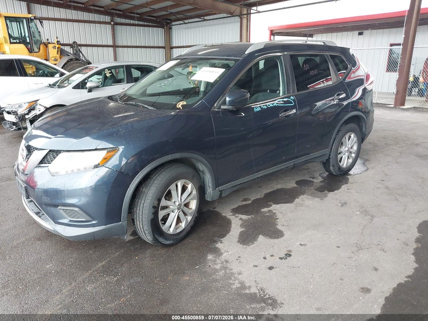 2016 Nissan Rogue VIN KNMAT2MVXGP659265 IAAI salvage auction — RIGHT FRONT, Salvage (Tennessee), sold $1,100 on 2026-07-22 (photo 2)