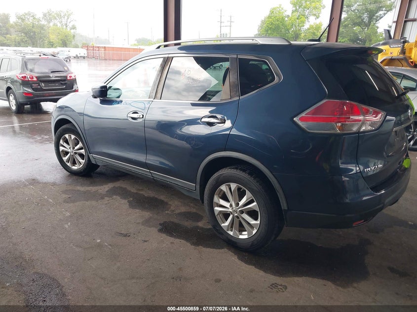 2016 Nissan Rogue VIN KNMAT2MVXGP659265 IAAI salvage auction — RIGHT FRONT, Salvage (Tennessee), sold $1,150 on 2026-07-28 (photo 3)