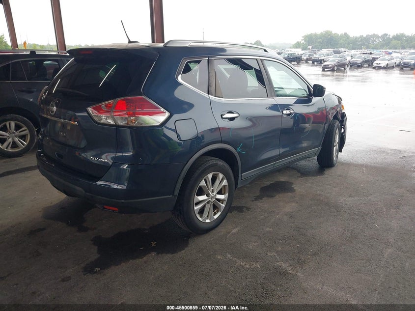 2016 Nissan Rogue VIN KNMAT2MVXGP659265 IAAI salvage auction — RIGHT FRONT, Salvage (Tennessee), sold $1,100 on 2026-07-22 (photo 4)