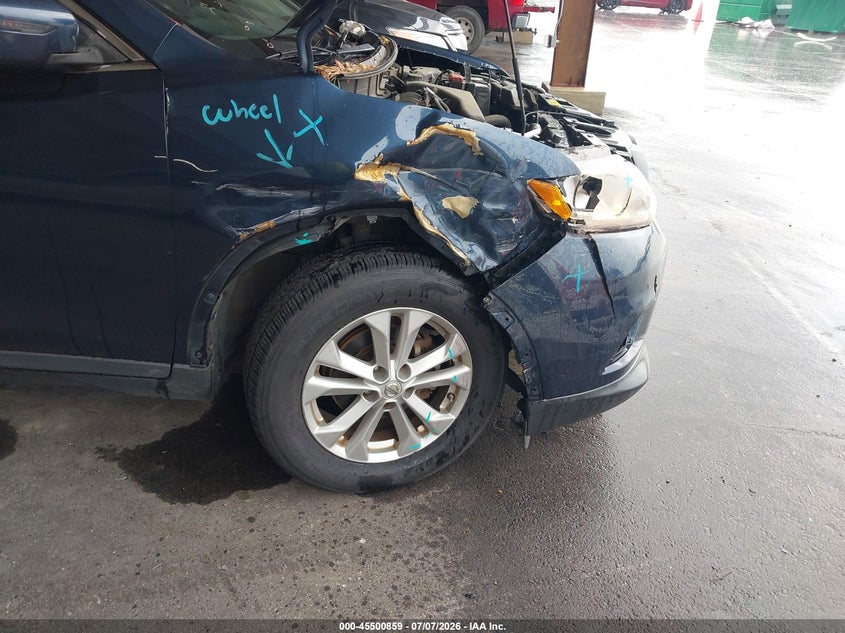2016 Nissan Rogue VIN KNMAT2MVXGP659265 IAAI salvage auction — RIGHT FRONT, Salvage (Tennessee), sold $1,100 on 2026-07-22 (photo 6)
