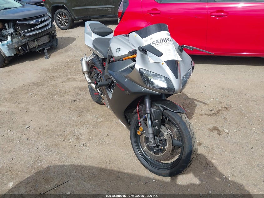 2003 Yamaha Yzfr1 VIN JYARN10E33A012454 IAAI salvage auction — LEFT FRONT, Clear (Massachusetts), sold $25 on 2026-07-22 (photo 1)