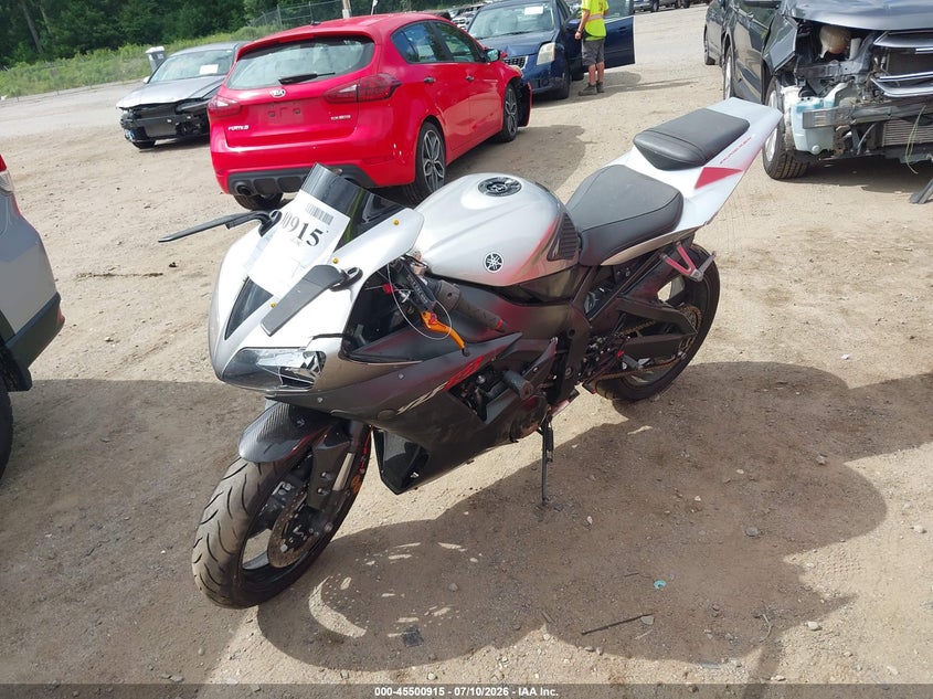 2003 Yamaha Yzfr1 VIN JYARN10E33A012454 IAAI salvage auction — LEFT FRONT, Clear (Massachusetts), sold $25 on 2026-07-22 (photo 2)