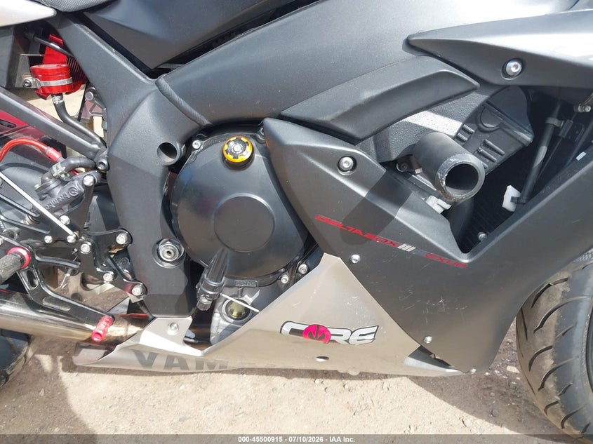 2003 Yamaha Yzfr1 VIN JYARN10E33A012454 IAAI salvage auction — LEFT FRONT, Clear (Massachusetts), sold $25 on 2026-07-22 (photo 8)