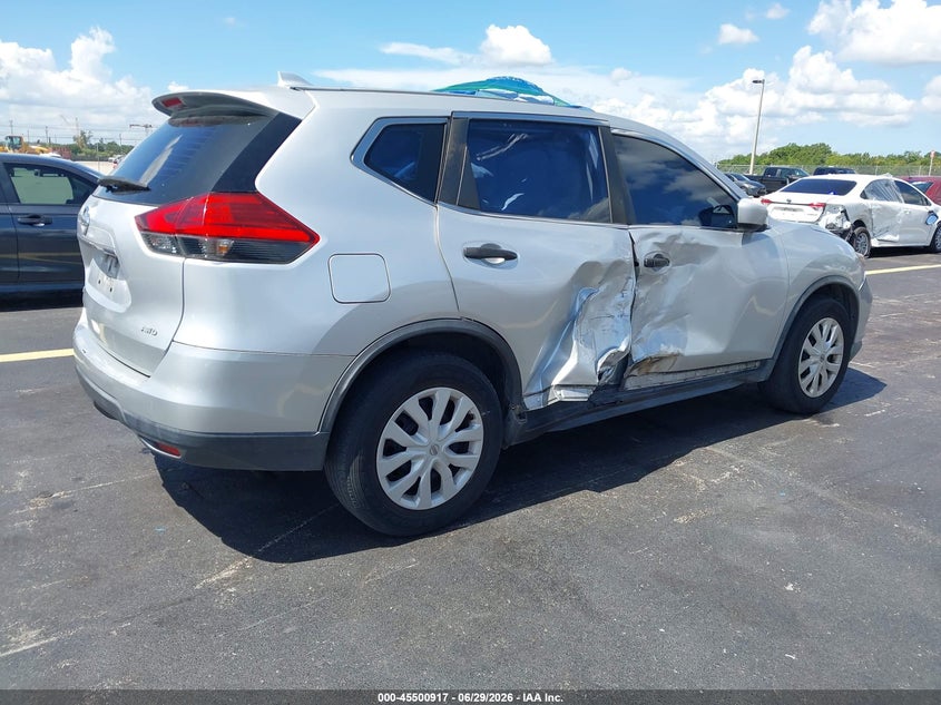 2017 Nissan Rogue VIN KNMAT2MV7HP518073 IAAI salvage auction — SIDE, Rebuildable (Florida), sold $1,600 on 2026-07-23 (photo 4)