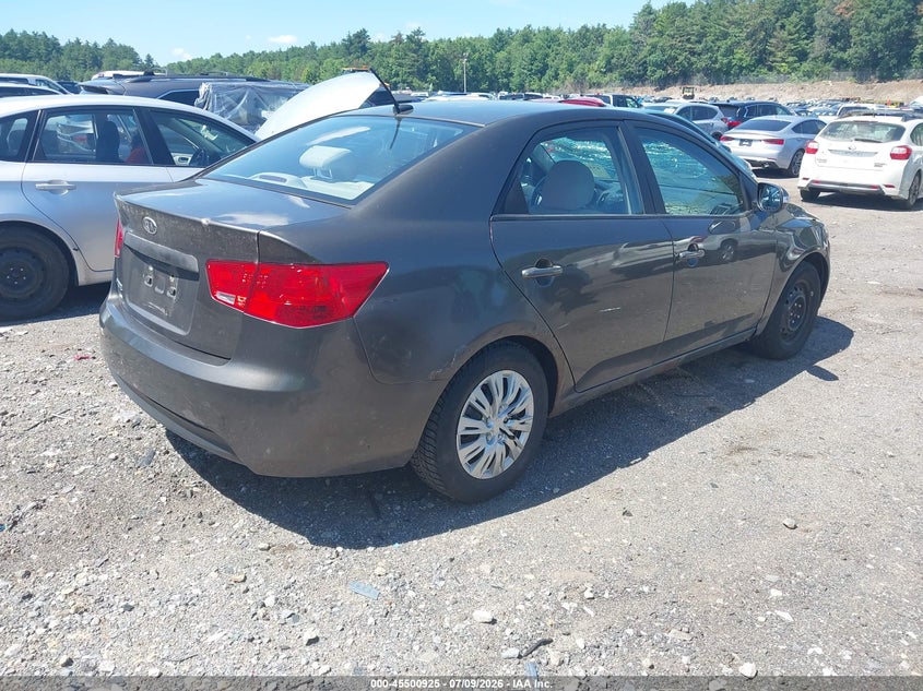 2010 Kia Forte VIN KNAFU4A21A5837718 IAAI salvage auction — FRONT END, Clear (Massachusetts), sold $400 on 2026-07-17 (photo 4)