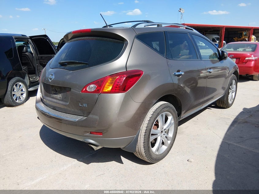 2010 Nissan Murano VIN JN8AZ1MU9AW011451 IAAI salvage auction — NORMAL WEAR, Original (Texas), sold $475 on 2026-07-20 (photo 4)