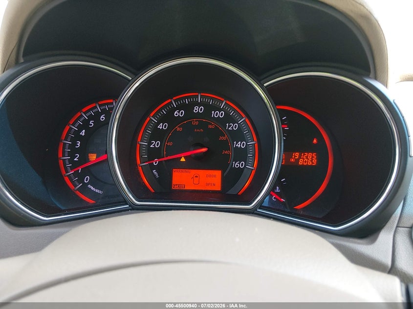 2010 Nissan Murano VIN JN8AZ1MU9AW011451 IAAI salvage auction — NORMAL WEAR, Original (Texas), sold $475 on 2026-07-20 (photo 7)