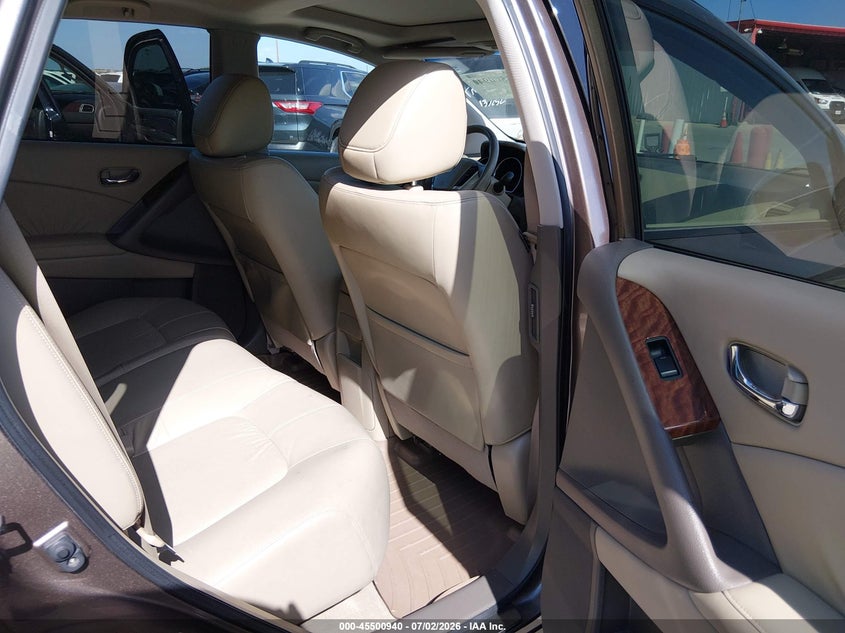 2010 Nissan Murano VIN JN8AZ1MU9AW011451 IAAI salvage auction — NORMAL WEAR, Original (Texas), sold $475 on 2026-07-20 (photo 8)