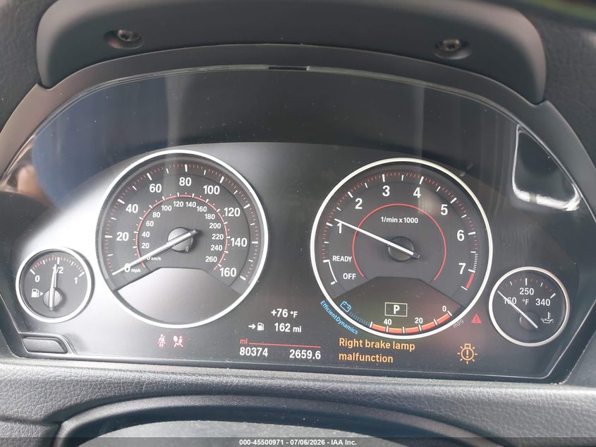 2017 BMW 4er VIN WBA4R9C5XHK878504 IAAI salvage auction — SIDE, Salvage Title, sold $2,800 on 2026-07-23 (photo 7)