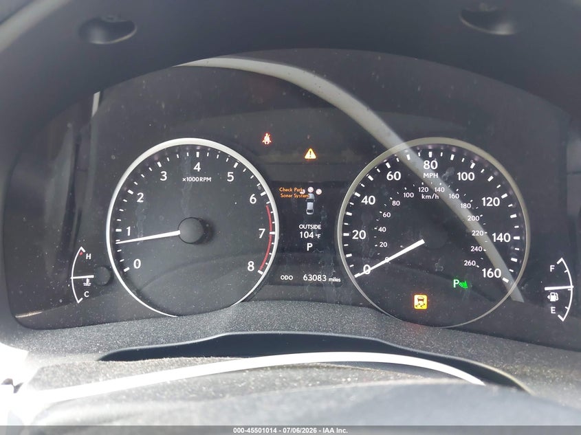 2013 Lexus ES VIN JTHBK1GG0D2044133 IAAI salvage auction — FRONT END, Salvage (Texas), sold $5,600 on 2026-07-16 (photo 7)