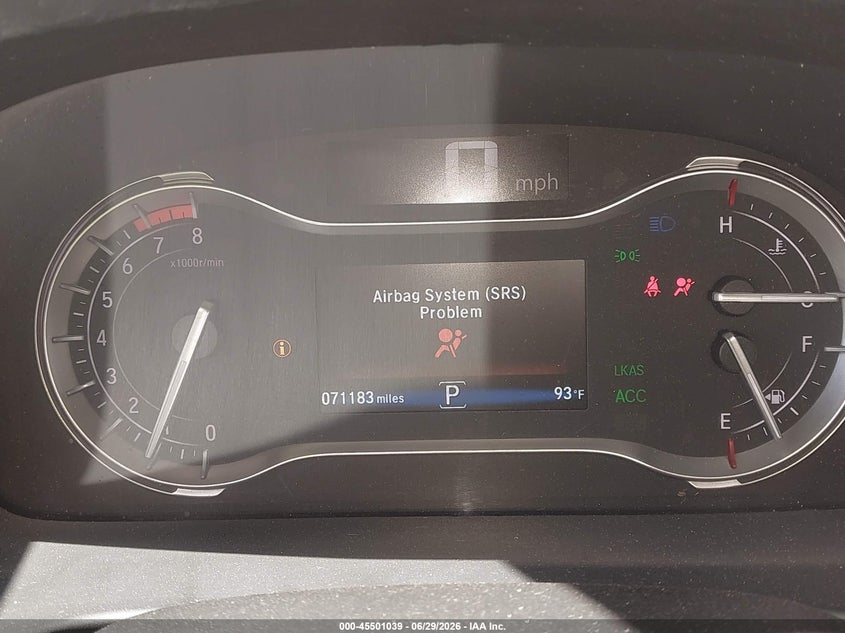 2021 Honda Ridgeline VIN 5FPYK3F52MB019004 IAAI salvage auction — FRONT END, Salvage (New Mexico), sold $7,400 on 2026-07-29 (photo 7)