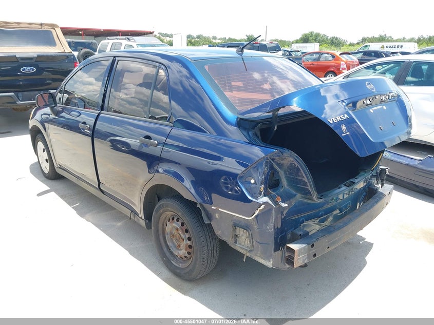 2011 Nissan Versa VIN 3N1CC1AP6BL432820 IAAI salvage auction — REAR END, Salvage (Texas), sold $300 on 2026-07-18 (photo 3)