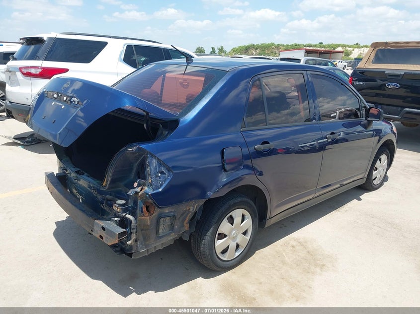 2011 Nissan Versa VIN 3N1CC1AP6BL432820 IAAI salvage auction — REAR END, Salvage (Texas), sold $300 on 2026-07-18 (photo 4)