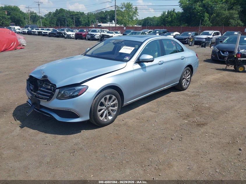 2018 Mercedes-benz E-klasse VIN WDDZF4KB7JA347998 IAAI salvage auction — FRONT END, Salvage Title, sold $7,825 on 2026-08-12 (photo 2)
