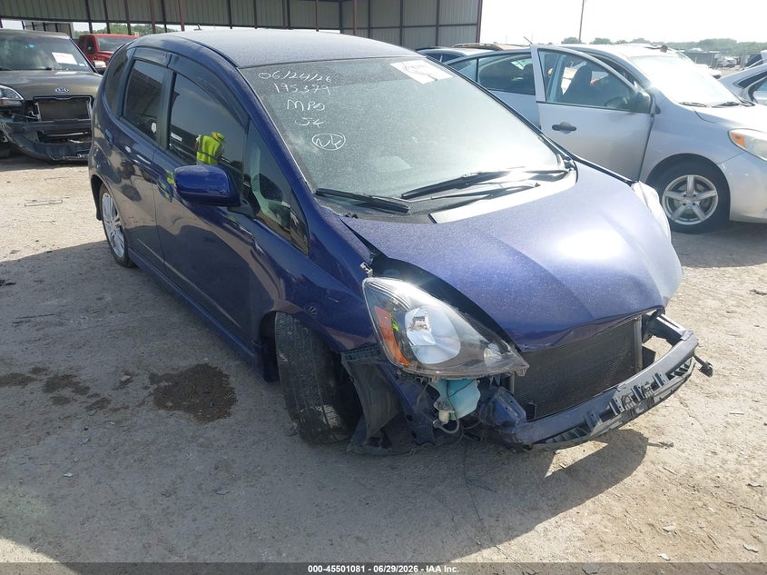 2009 Honda Fit VIN JHMGE87479S074491 IAAI salvage auction — FRONT END, Salvage (Texas), sold $375 on 2026-07-28 (photo 1)