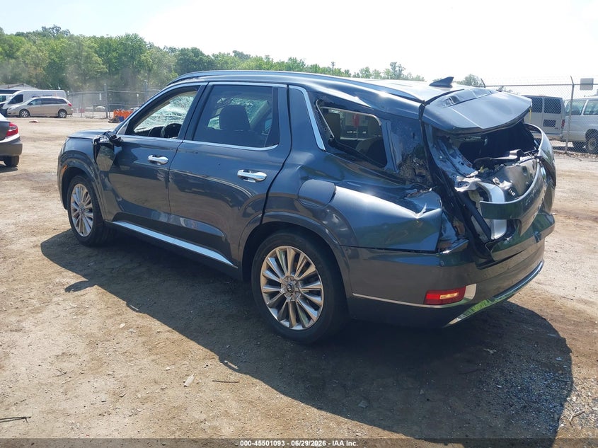 2020 Hyundai Palisade VIN KM8R54HE9LU088300 IAAI salvage auction — FRONT & REAR, Salvage - Greater Than 75% (Maryland), sold $3,450 on 2026-07-28 (photo 3)