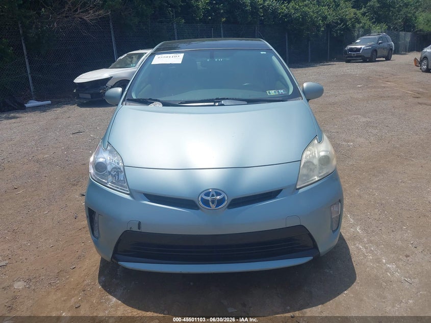 2013 Toyota Prius VIN JTDKN3DU2D1622642 IAAI salvage auction — NORMAL WEAR, Clear (Pennsylvania), sold $3,150 on 2026-07-10 (photo 6)