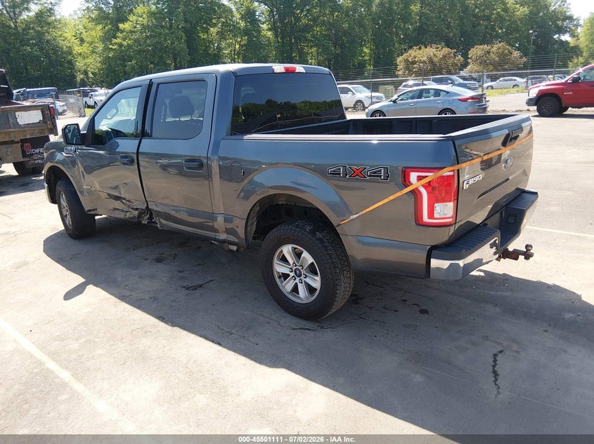 2016 Ford F-150 VIN 1FTEW1EGXGFD07666 IAAI salvage auction — SIDE, Salvage Title, sold $3,450 on 2026-09-06 (photo 3)