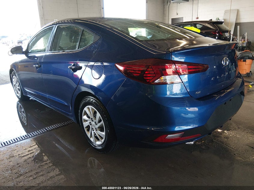 2020 Hyundai Elantra VIN 5NPD74LF0LH609973 IAAI salvage auction — HAIL, Sf97 (New York), sold $7,600 on 2026-08-20 (photo 3)