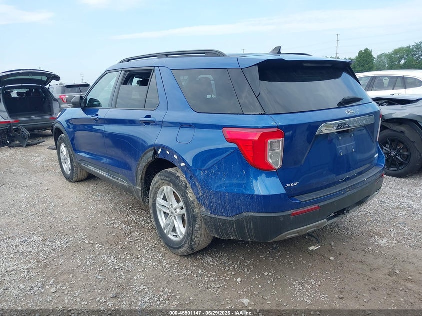 2021 Ford Explorer VIN 1FMSK8DH9MGC38441 IAAI salvage auction — REAR END, Salvage (Ohio), sold $7,900 on 2026-07-09 (photo 3)