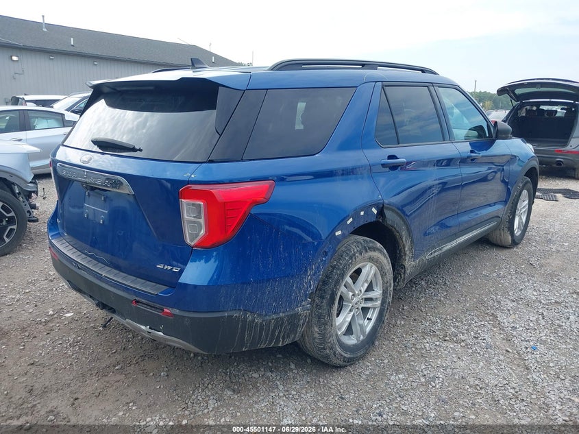 2021 Ford Explorer VIN 1FMSK8DH9MGC38441 IAAI salvage auction — REAR END, Salvage (Ohio), sold $7,900 on 2026-07-09 (photo 4)