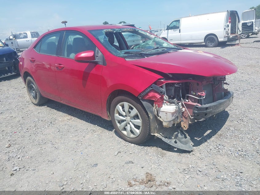 2014 Toyota Corolla VIN 5YFBURHE5EP001109 IAAI salvage auction — FRONT END, Clear (Arkansas), sold $525 on 2026-07-29 (photo 1)