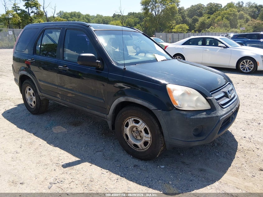2005 Honda Cr-v VIN JHLRD68505C017601 IAAI salvage auction — NORMAL WEAR, Clear (New Jersey), sold $375 on 2026-07-07 (photo 1)