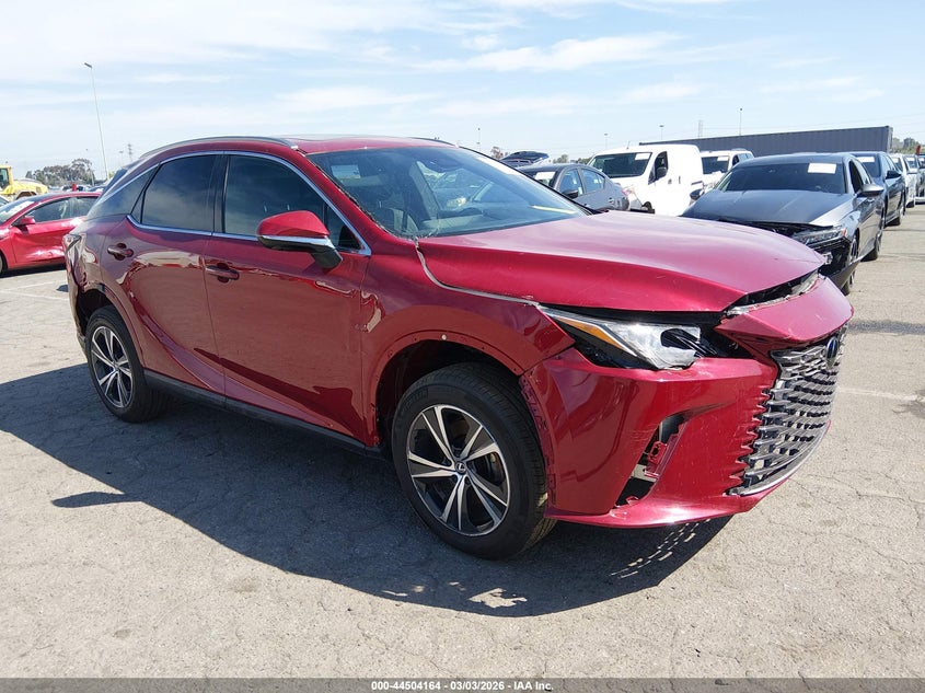 2024 Lexus Rx 350h VIN 2T2BBMCA5RC042435 IAAI salvage auction — Front & Rear, Salvage (California), sold $25,800 on 2026-05-14 (photo 1)