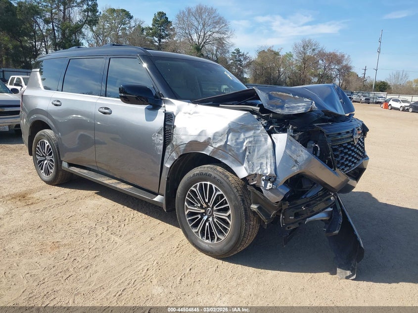 2025 Nissan Armada VIN JN8AY3ED5S9300999 IAAI salvage auction — FRONT END, Salvage (Texas), sold $29,000 on 2026-07-06 (photo 1)