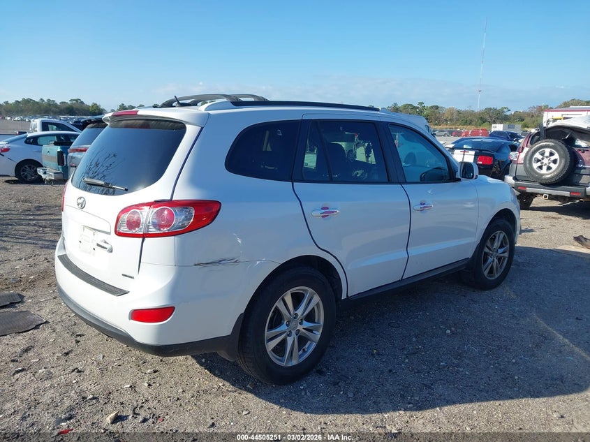 2012 Hyundai Santa fe VIN 5XYZK4AG7CG139366 IAAI salvage auction — FRONT END, Salvage Title, sold $1,700 on 2026-07-09 (photo 4)