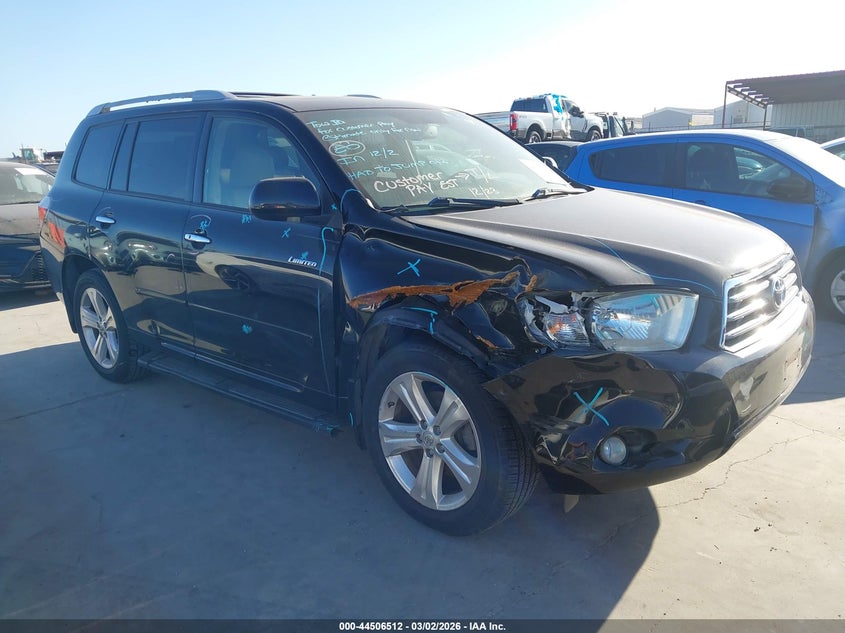 2008 Toyota Highlander VIN JTEES42A982024855 IAAI salvage auction — RIGHT FRONT, Original (Texas), sold $2,700 on 2026-07-14 (photo 1)