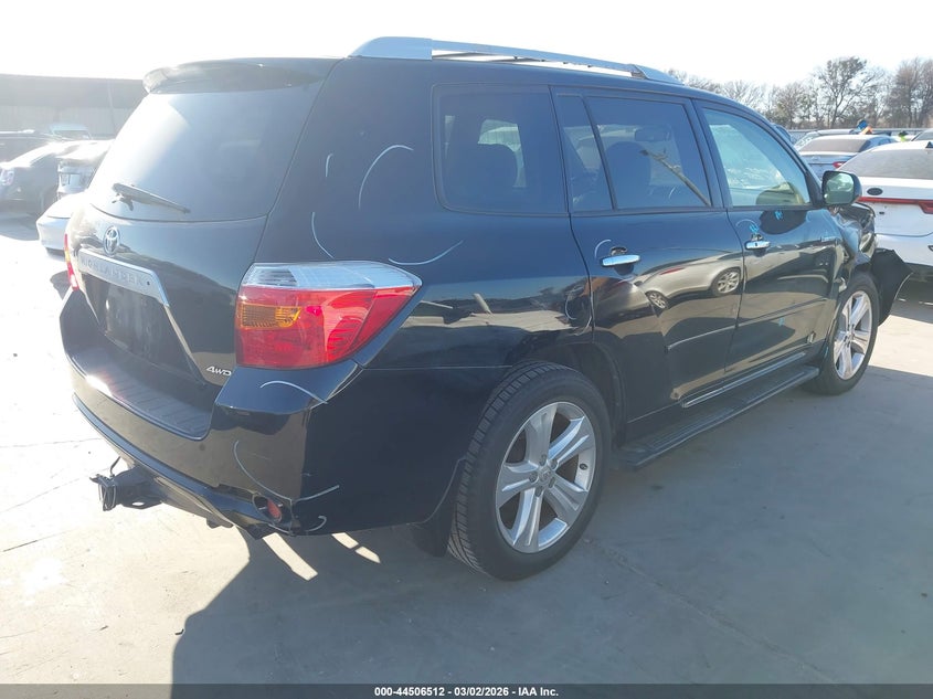 2008 Toyota Highlander VIN JTEES42A982024855 IAAI salvage auction — RIGHT FRONT, Original (Texas), sold $2,700 on 2026-07-14 (photo 4)