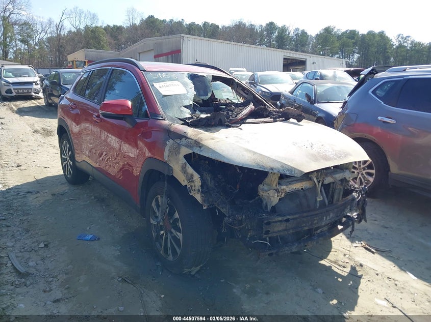 2022 Toyota Corolla cross VIN 7MUDAABG2NV035163 IAAI salvage auction — ENGINE BURN, Salvage (Georgia), sold $2,400 on 2026-07-14 (photo 1)