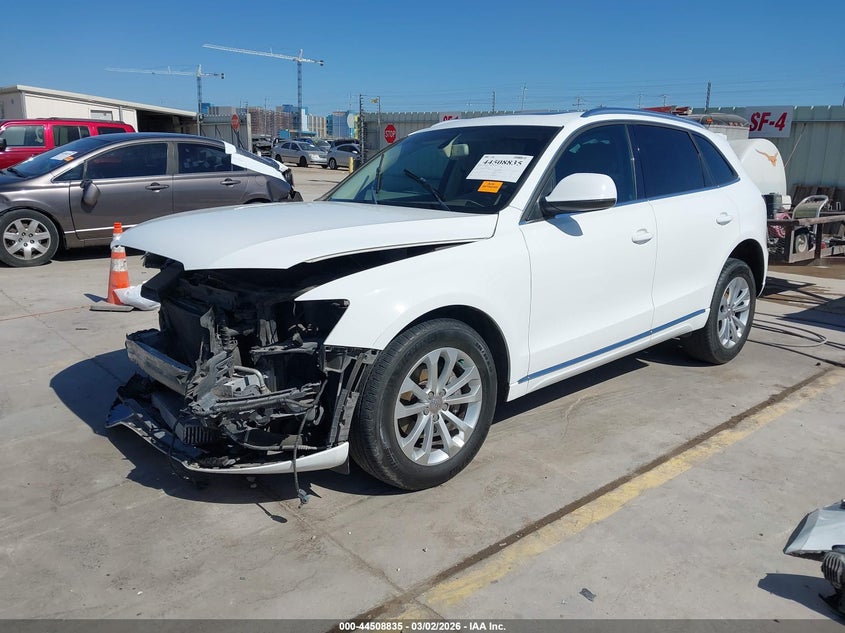 2014 Audi Q5 VIN WA1LFAFPXEA060689 IAAI salvage auction — FRONT END, Salvage Title, sold $1,225 on 2026-08-03 (photo 2)