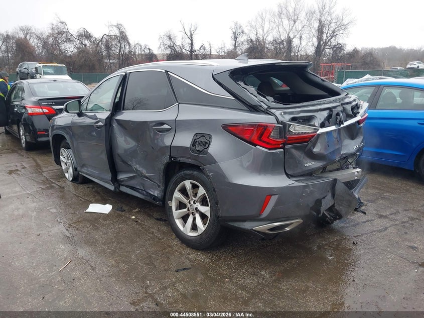 2017 Lexus Rx VIN 2T2BZMCAXHC107516 IAAI salvage auction — REAR END, Salvage Title, sold $8,100 on 2026-09-10 (photo 3)