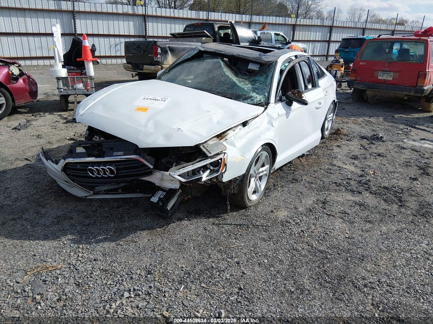 2017 Audi A3 VIN WAUAUGFF4H1037519 IAAI salvage auction — ALL OVER, Salvage Title, sold $250 on 2026-07-08 (photo 2)
