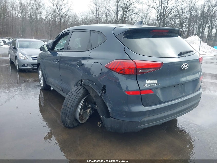 2021 Hyundai Tucson VIN KM8J2CA47MU374875 IAAI salvage auction — LEFT REAR, Salvage (Connecticut), sold $4,075 on 2026-07-23 (photo 3)