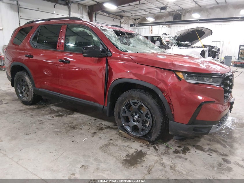 2025 Honda Pilot VIN 5FNYG1H67SB162936 IAAI salvage auction — ROLLOVER, Salvage Title, sold $6,600 on 2026-07-21 (photo 1)