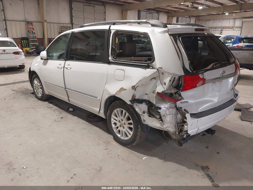 2007 Toyota Sienna VIN 5TDBK22C87S001426 IAAI salvage auction — LEFT REAR, Salvage (North Carolina), sold $1,150 on 2026-07-16 (photo 3)
