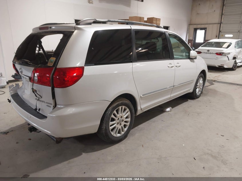 2007 Toyota Sienna VIN 5TDBK22C87S001426 IAAI salvage auction — LEFT REAR, Salvage (North Carolina), sold $1,150 on 2026-07-16 (photo 4)