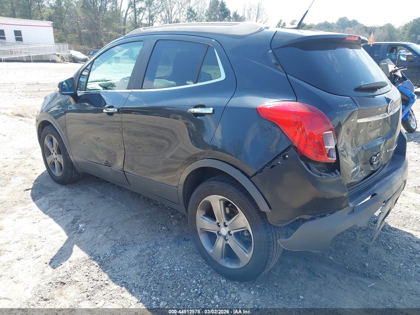 2014 Buick Encore VIN KL4CJASB2EB780457 IAAI salvage auction — REAR END, Salvage (Georgia), sold $1,200 on 2026-07-17 (photo 3)