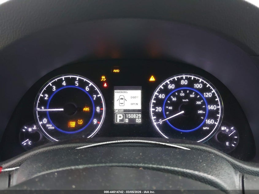 2011 Infiniti G37 VIN JN1CV6ARXBM350796 IAAI salvage auction — FRONT END, Salvage (Ohio), sold $600 on 2026-07-13 (photo 7)