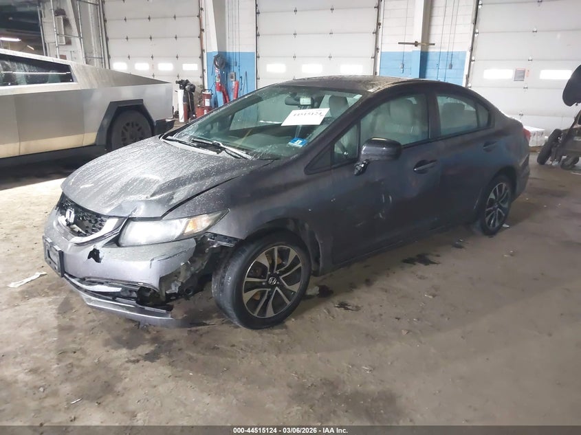 2014 Honda Civic VIN 19XFB2F89EE236917 IAAI salvage auction — LEFT FRONT, Salvage (New Jersey), sold $1,950 on 2026-07-27 (photo 2)