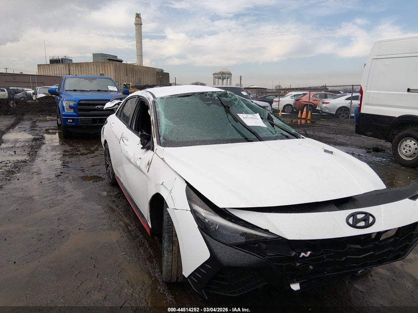 2023 Hyundai Elantra n VIN KMHLW4AK5PU014834 IAAI salvage auction — ROLLOVER, Salvage Title, sold $1,450 on 2026-07-06 (photo 6)