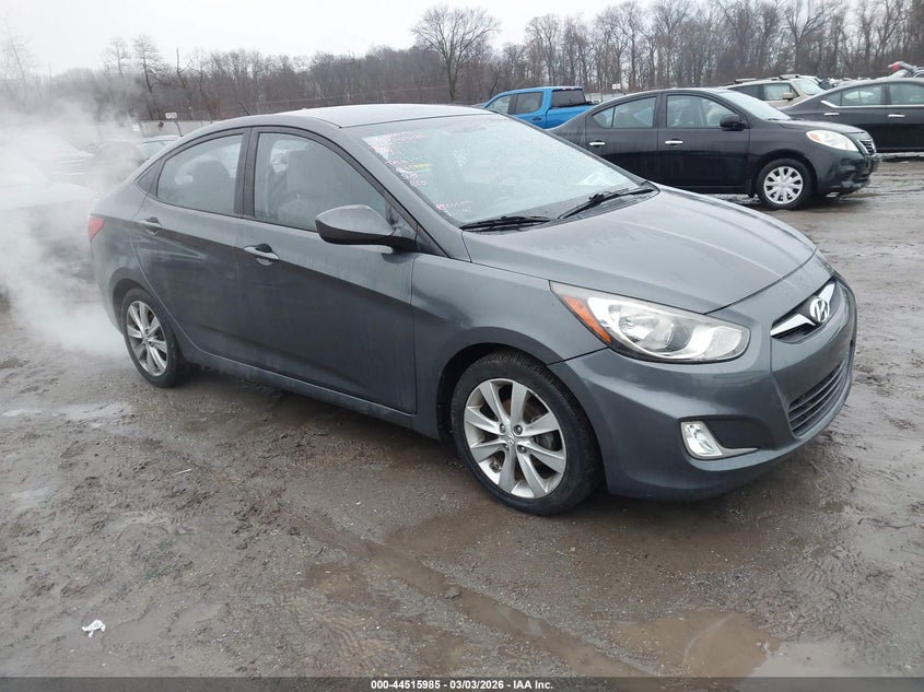 2012 Hyundai Accent VIN KMHCU4AE1CU239228 IAAI salvage auction — LEFT SIDE, Salvage (New Jersey), sold $1,100 on 2026-07-28 (photo 1)