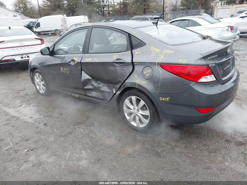 2012 Hyundai Accent VIN KMHCU4AE1CU239228 IAAI salvage auction — LEFT SIDE, Salvage (New Jersey), sold $1,100 on 2026-07-28 (photo 3)