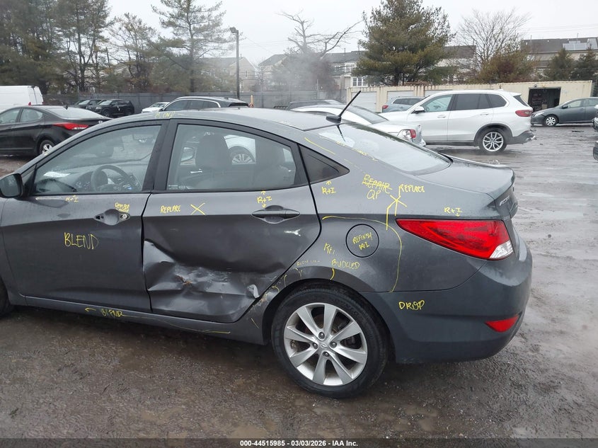 2012 Hyundai Accent VIN KMHCU4AE1CU239228 IAAI salvage auction — LEFT SIDE, Salvage (New Jersey), sold $1,100 on 2026-07-28 (photo 6)